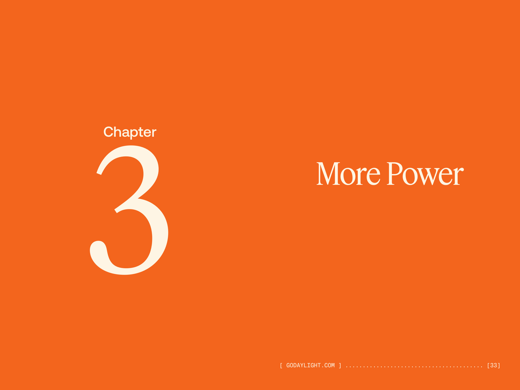 Chapter 3: More Power